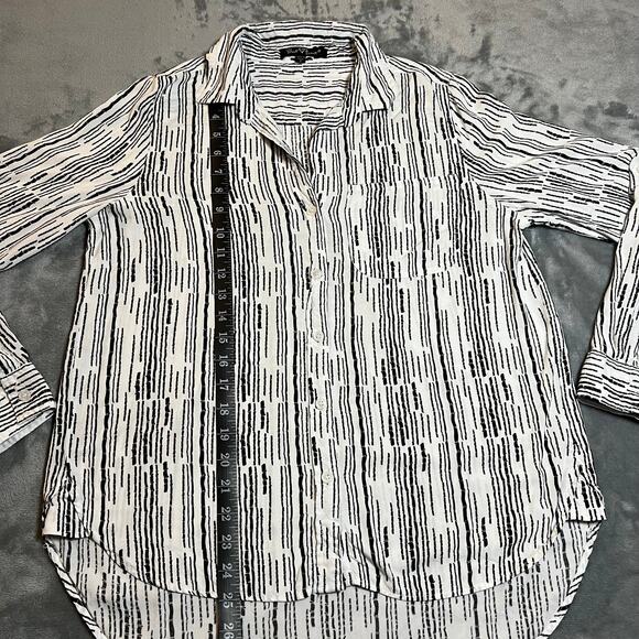 Velvet Heart Black and White Button Down Shirt - Picture 10 of 11